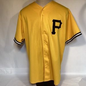 Majestic Pittsburgh Pirates Jason Kendall Gold and Black Jersey Mens size XXL